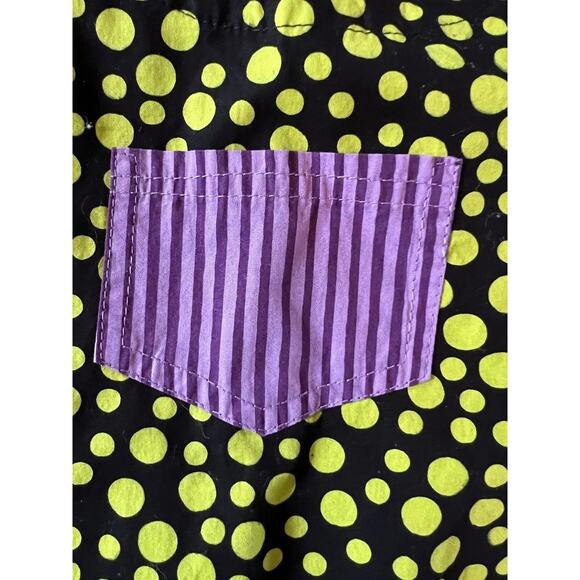 Frumpy Rumps Toddler Baby 18 Months Black Green Polka Dot Dress - Picture 6 of 6